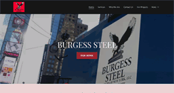 Desktop Screenshot of burgesssteel.com